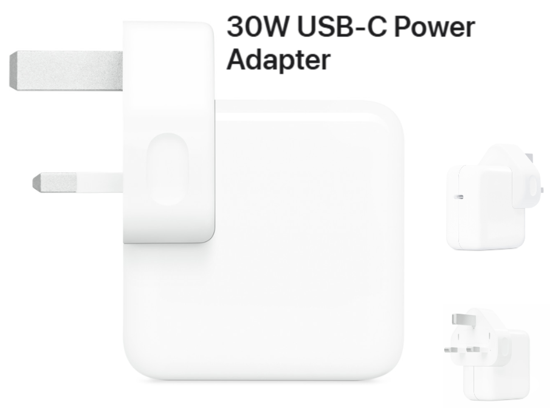30W USB-C பவர் அடாப்டர் - White
